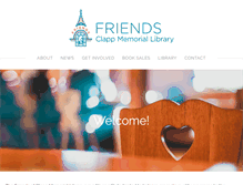 Tablet Screenshot of friendsofclapplibrary.org